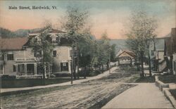 Main Street Hardwick, VT Postcard Postcard Postcard