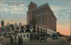 Davenport's Restaurant Postcard