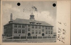 High School Iron River, MI Postcard Postcard Postcard