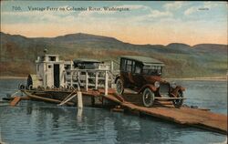 Vantage Ferry on Columbia River Postcard