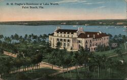 H.M. Flagler's at Lake Worth Postcard