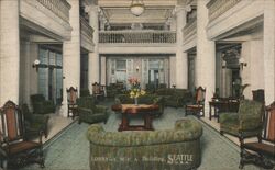 Lobby YWCA Building Seattle, WA Postcard Postcard Postcard