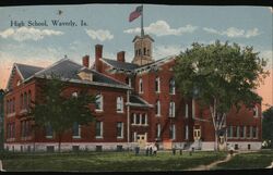 High School Waverly, IA Postcard Postcard Postcard