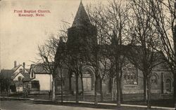 First Baptist Church Postcard