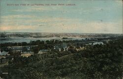 Bird's Eye View of La Fayette from Point Lookout Postcard