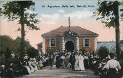 Aquarium, Bell Isle Postcard