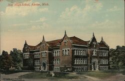 New High School Postcard