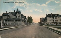 Magnolia Avenue Wildwood, NJ Postcard Postcard Postcard