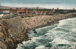 Ocean Beach from Cliff House Postcard