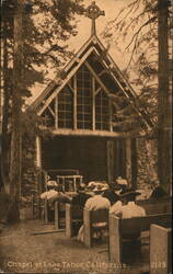 Chapel at Lake Tahoe Postcard