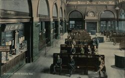 Interior Union Station Omaha, NE Postcard Postcard Postcard