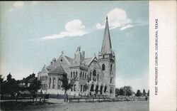 First Methodist Church, Corsicana, Texas Postcard