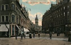 Westgate Corner Newport, Wales UK Postcard Postcard Postcard