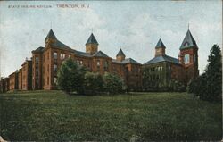 State Insane Asylum Trenton, NJ Postcard Postcard Postcard