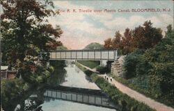 Erie RR Trestle over Morris Canal Postcard