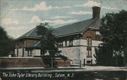 The John Tyler Library Building Salem, NJ Postcard Postcard Postcard