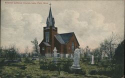 Swedish Lutheran Church Lake Park, MN Postcard Postcard Postcard