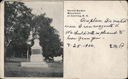 Harold Borden Monument Postcard