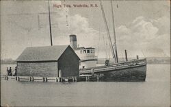 High Tide Wolfville, NS Canada Nova Scotia Postcard Postcard Postcard