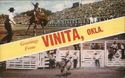 Greetings From Vinita Postcard