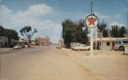 Highway 66 through Downtown Postcard