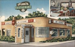 Jim's Restaurant Postcard