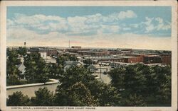 Looking Northeast From Court House Vinita, OK Postcard Postcard Postcard