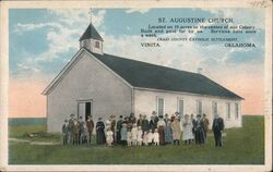 St. Augustine Church Vinita, OK Postcard Postcard Postcard