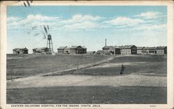 Eastern OKlahoma Hospital for the Insane Vinita, OK Postcard Postcard Postcard