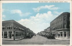 Wilson Street Looking South Vinita, OK Postcard Postcard Postcard