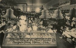 Interior View of Most Popular Cherokee Bargain Store Postcard