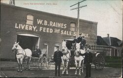 Vinita Fire Department Horse-drawn Fire Engine Postcard