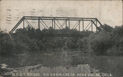 M.K.&T Bridge Big Cabin Creek Vinita, OK Postcard Postcard Postcard