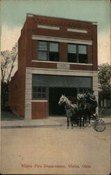 Vinita Fire Department Oklahoma Postcard Postcard Postcard