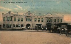 M.O. & G Depot Muskogee, OK Postcard Postcard Postcard