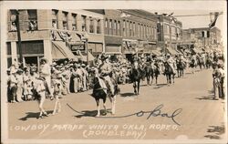 Cowboy Parade Postcard