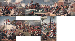 Lot of 6: British Battles Series Postcard