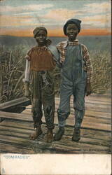 Comrades Black Americana V. G. Schreck Postcard Postcard Postcard