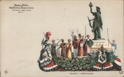 1909 Hudson-Fulton Celebration Germania Float Postcard Postcard