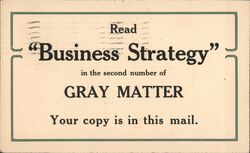 Read "Business Strategy" Advertising Postcard Postcard Postcard