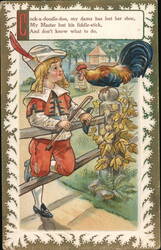 Cock-a-Doodle Doo Nursery Rhyme Postcard