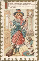 Old Mother Hubbard Halloween Postcard Postcard