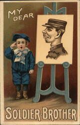 My Dear Soldier Brother Postcard