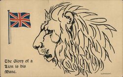 The Glory of a Lion is his Mane Postcard