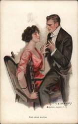 F. Earl Christy Couple The Love Match Postcard