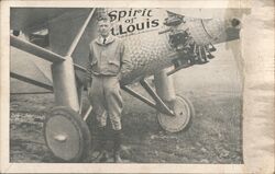 Charles Lindbergh Spirit of St. Louis Postcard