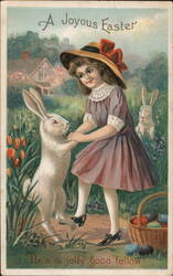 Joyous Easter Jolly Good Fellow Postcard