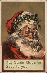 May Santa Claus Be Good To You Postcard Postcard Postcard