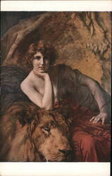 E. Friant, La Lionne Postcard Postcard