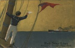 Red Star Line Steamship Postcard Postcard Postcard